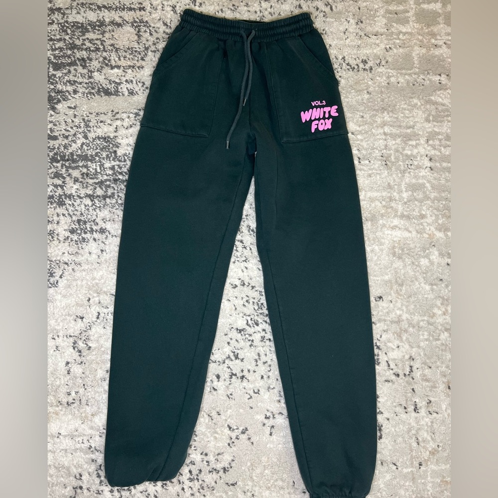 White fox sweatpants